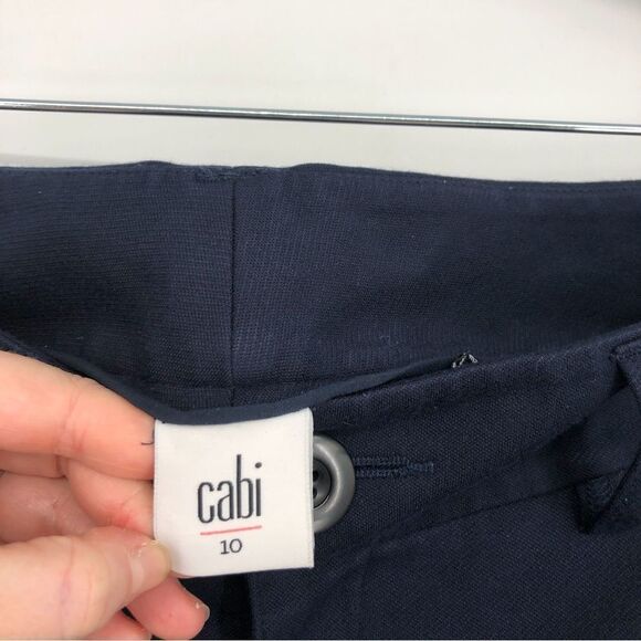 Cabi Trousers Womens 10 Navy Blue Top Notch Trouser‎ Pants Style 3202L Office - Picture 6 of 11
